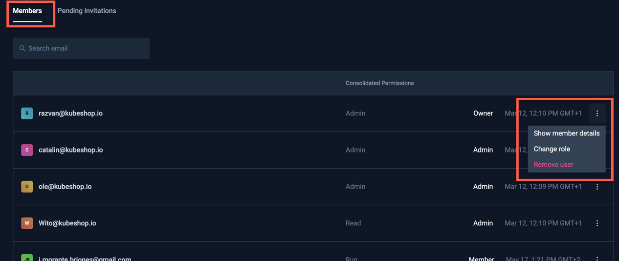 Organization Members