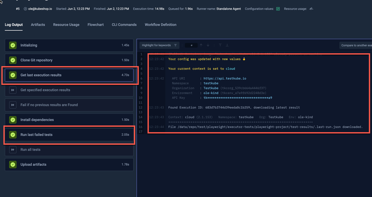 Rerun Failed Tests Execution